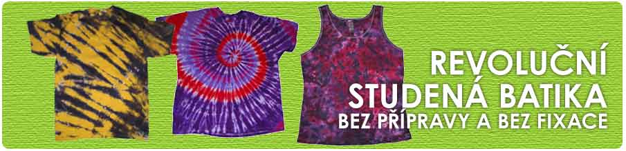 TIE-DYE reaktivní barvy na textil, batiku za studena